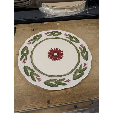 Set di 6 piatti piani mona rotondi, diametro 27 cm, verdi - Atmosphera créateur d'intérieur (1/2)