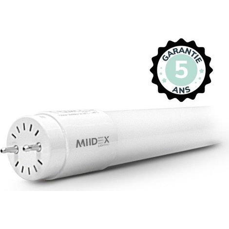 Tubo LED T8 6W 4000K 600 mm P/N mismo lado  Iniciador – Garantía 5 años. Miidex Lighting® (1/3)