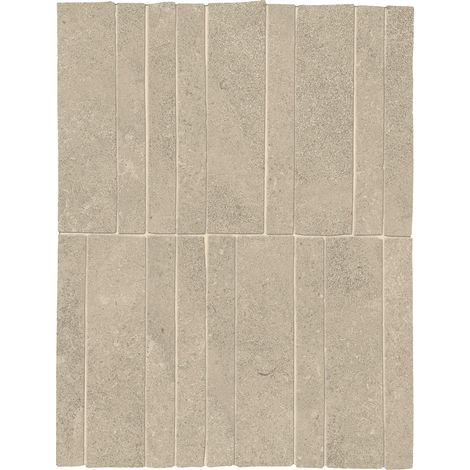 Mosaïque effet Pierre Calcaire Gris Galet Stick 30x19,5x0,9 cm Mat Rocalta - Sol et mur intérieur (vendu par carton de 0,351 m²) - RO'MA CARRELAGE