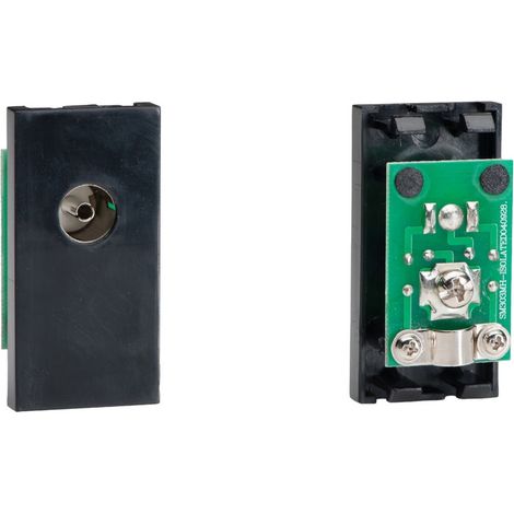Varilight DataGrid Coaxial TV Socket Isolated, 1 Module, Black