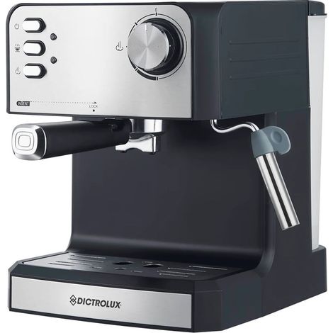 TrAdE Shop Traesio - Macchina Da Caffè Espresso Macinato O Cialde 2in1 850w Con Lancia Vapore Per Cappuccini - (1/5)