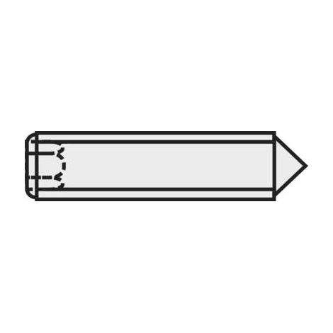 TOOLCRAFT 839845 Vis sans tête M6 10 mm acier 20 pc(s) C20613 (1/2)