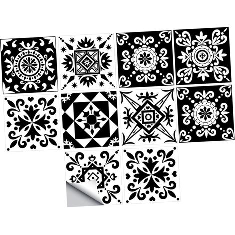 40pièces Autocollants Muraux Décoratifs Carrelage De Stickers Auto-adhésifs Pour Cuisine Salle De Bain Et Murs Lisses Imitation Carreaux Pour Éviter Les Taches Huile (1/5)