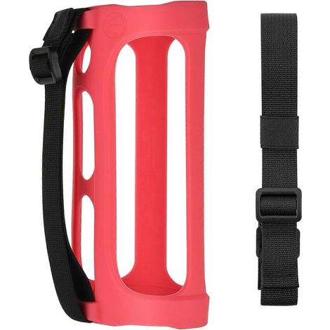 Silikon-Schutzhülle für den Flip 5-Lautsprecher, Bluetooth-kompatibel, mit Schultergurt – Rot