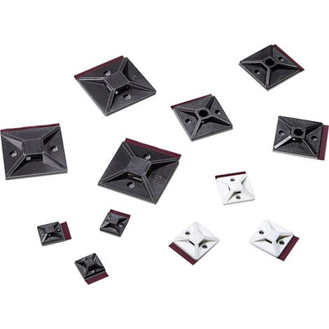 HellermannTyton MB3APT-I-PA66-WH Befestigungssockel selbstklebend 151-01558   halogenfrei Natur 1 St