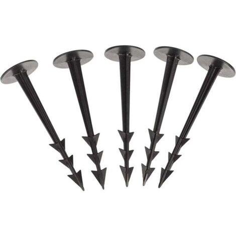 Lot de 100 Piquets de Fixation pour Tissus Anti Mauvaises Herbes et Toiles de Jardin