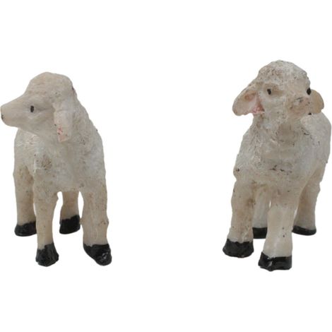 Pecora in Resina 4,5x2x5 cm per Presepe 2 modelli 11810 (1/5)