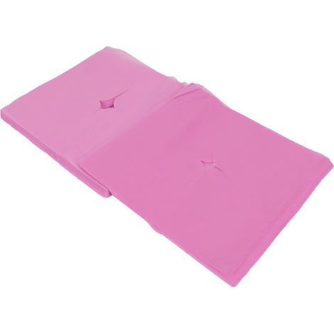 Lot de 100 Housses de Repose-tête Jetables avec Trou, Bonne Absorption, Respirantes pour Salons de Beauté - Rose (1/5)