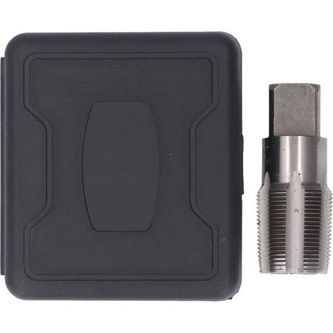 1-1/4" NPT HSS-Gewindebohrer für präzise Gewindereparaturen, für Installateure und Mechaniker, in einer Kunststoff-Aufbewahrungsbox