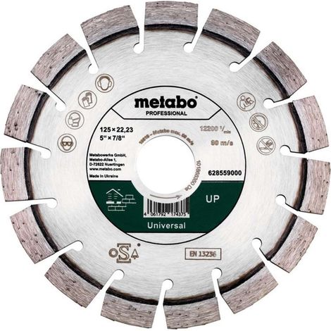 Disco diamantato Metabo 125 mm per cemento (1/3)