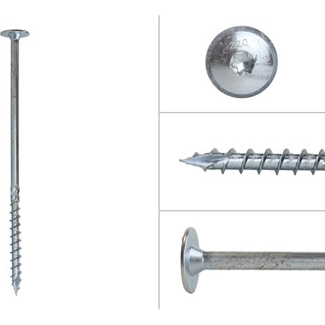 Tellerkopfschrauben Verzinkt 10 x 220 mm Torx 40 - Schachtel 25