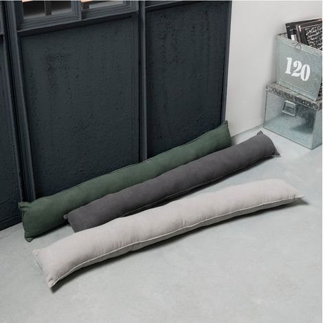 Bas de porte 90x10cm Isolant 100% Coton - Plusieurs coloris - Gris (1/4)