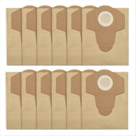 Lot de 12 sacs à poussière de 20 L pour aspirateur BT-1250S (pièces de rechange pour liquides et poussières)-AquaForge (1/4)