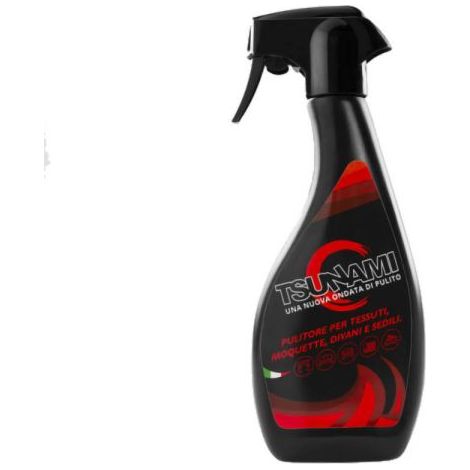 Pulitore detergente tessuti divani tappeti sedili Tsunami spray 500 ml.  casa ufficio negozio