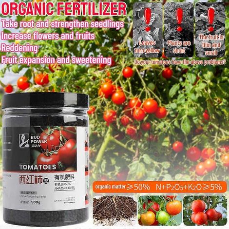 Engrais spécial pour tomates, engrais foliaire à base d'oligo-éléments, colorant et rougeur, améliore la nouaison, jardin 500 g (1/4)