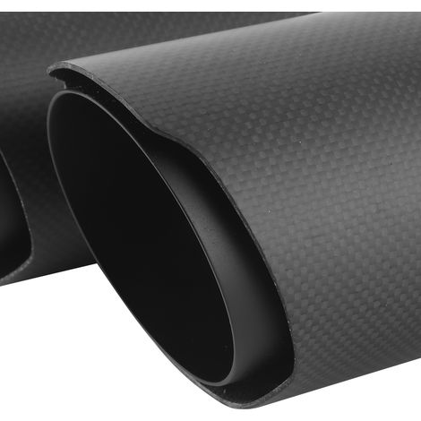 Tuyau d'échappement double universel en fibre de carbone mate de type Y avec sortie droite, sortie droite peinte en noir (AP39KR-6389) pour modification automobile (1/5)