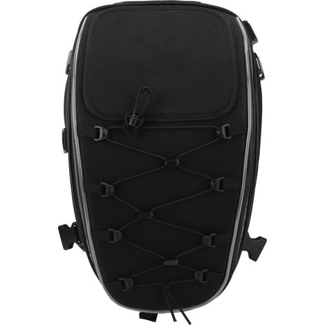 Motorrad-Sitzbanktasche, multifunktional, wasserdicht, klassisches Design, Helmgepäck-Rucksack für Dirtbikes, weiß (1/5)
