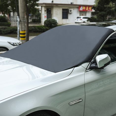 Housse de pare-brise de voiture- Protection solaire pour pare-brise avant - Étanche - Résistant aux intempéries - Anti-UV/Ice/gel 210125cm (1/4)