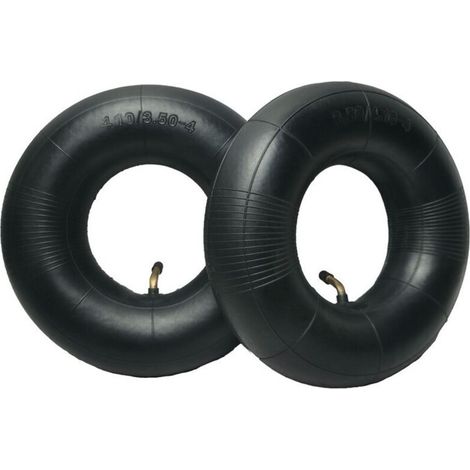 Chambre à air 4.10/3.50-4 – Tige de valve TR87 incurvée – Caoutchouc isobutène haute performance – Pression maximale 30 PSI (1/5)