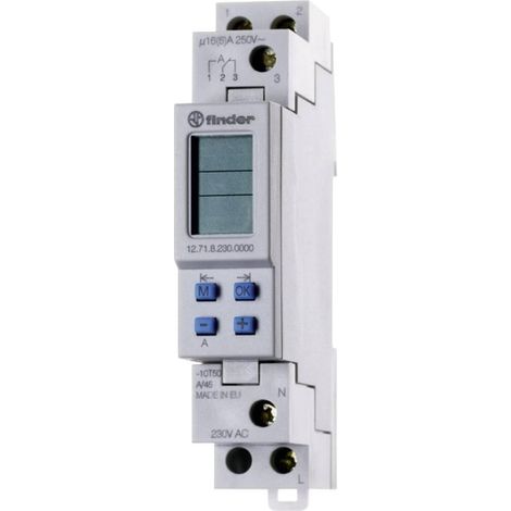 Finder Programmatore Digitale Serie 12 Bianco