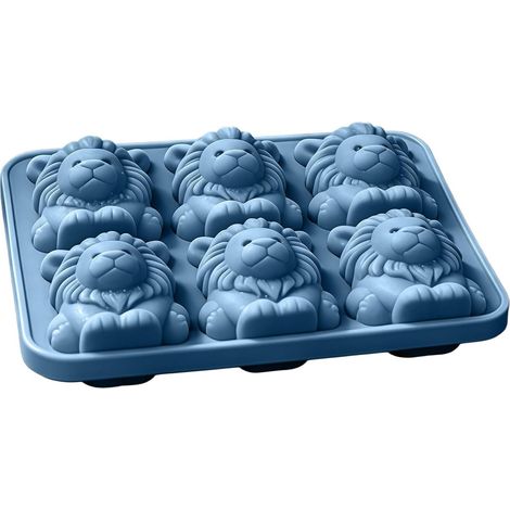 À Glaçons Silicone Lion 6 Cavités 3D Démoulage Facile (1/5)