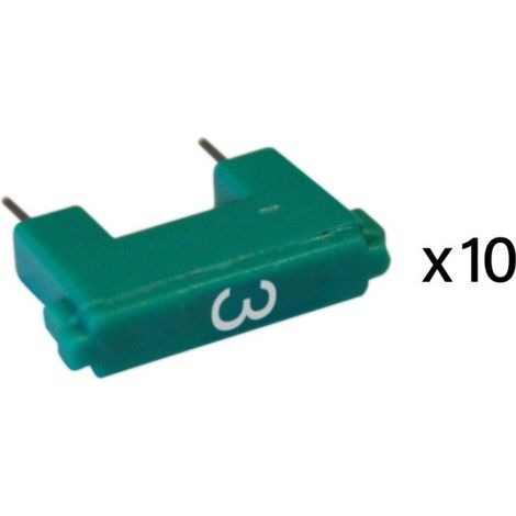 Legrand 049203 Configuration jumpers No. 3 for Bticino MyHome Up BUS system Set of 10