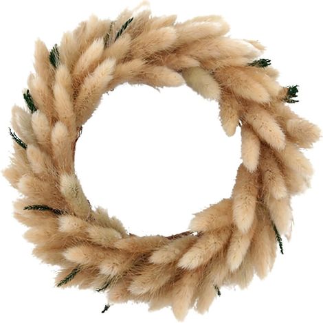 Künstlicher Pampaskranz von CreativeArrowy, 20 cm Durchmesser, im Bohème-Stil, ideal für Wohndekoration und Veranstaltungen. Perfektes Geschenk