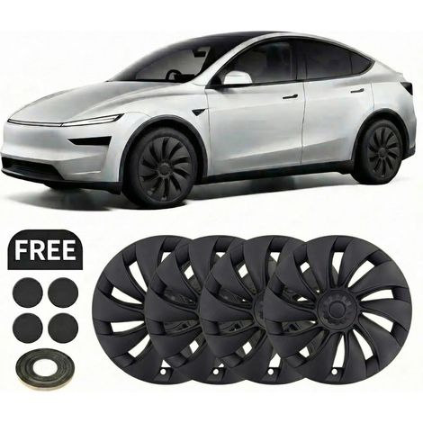 Copricerchi da 19 pollici (neri) per Tesla Model Y Juniper 2025–2026 (1/5)