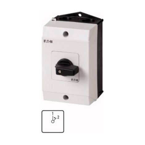 Inverseurs Contacts: 2 20 A plastron: 1 2 45 ° à rappel Montage en saillie 000218969 EATON T0-1-8295/I1 (1/2)