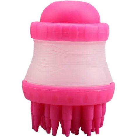 Brosse en silicone pour chien et chat, brosse de toilettage pour le bain - Brosse de massage portable, peigne pour chat à poils courts, brosse de lavage pour chien (1/3)