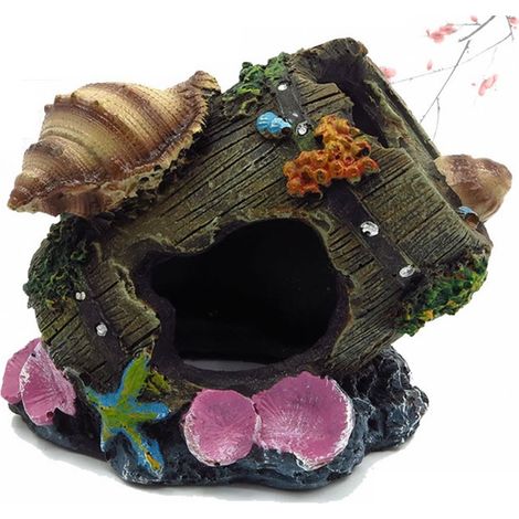 Aquarium Decoration - Imitation Rockery - Resin - Fish Hideout - Aquarium Decoration - Suitable for Betta Fish and Turtles