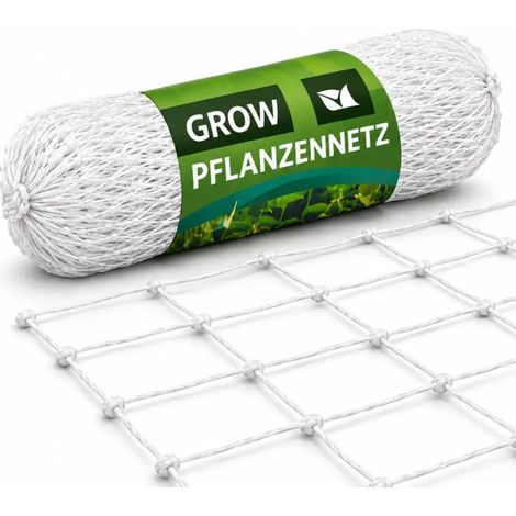 Pflanzen-Stütznetz 2 x 10 Meter – Spaliernetz Rankhilfe (1/5)