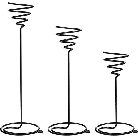 Lot de 3 supports pour plantes d'intérieur, support spiralé pour fleurs, porte-tillandsias