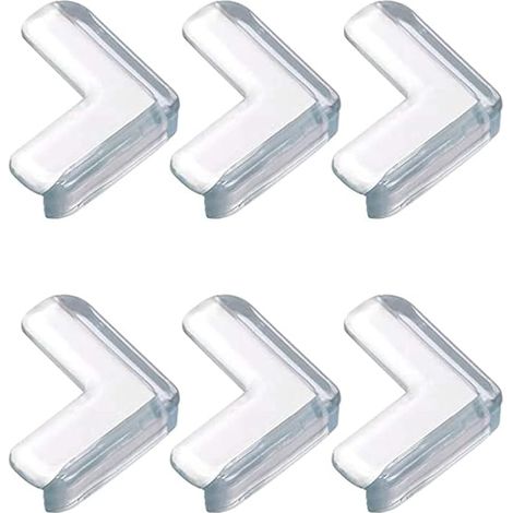 SHINING HOUSE Protector de esquinas para mesa de bebé, 6 piezas de protectores de esquinas transparentes para muebles, suaves y de alta resistencia, protege al bebé de las esquinas afiladas de la mesa (1/5)