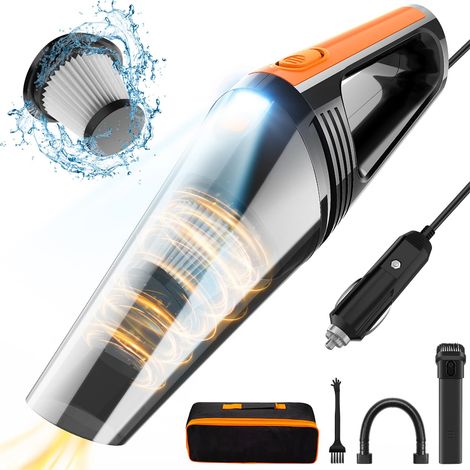 Aspirateur de voiture portable haute puissance 8000 Pa, petit aspirateur portatif 12 V avec lumière LED (1/5)
