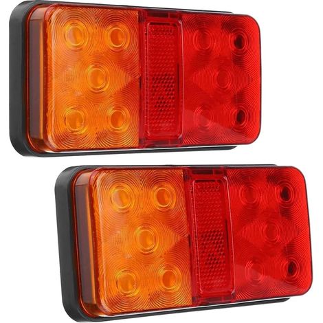 Stücke 12V 10LED Wasserdicht Lkw-anhänger Lkw Rücklicht Auto Blinker Hinten Bremsleuchte Boot RV camper Anzeige