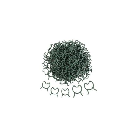 200 Pflanzenstützclips, Kunststoff-Pflanzenclips, Befestigungsclips für Kletterpflanzen, Gartenclips - Crezuo (1/4)