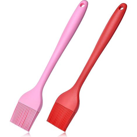 Set mit 2 hitzebeständigen Silikon-Küchenbürsten
