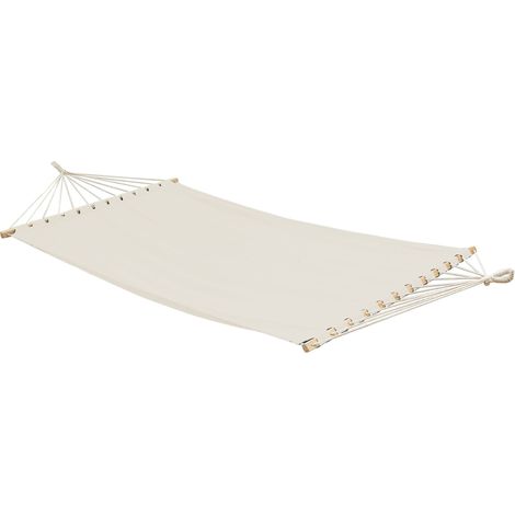 Amaca con Barra 200x120 cm - Amaca Doppia 2 Persone 150kg Cotone Legno Interno