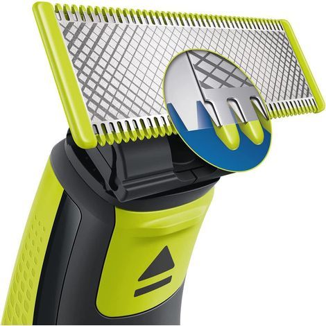OneBlade x2 Lames de remplacement en acier inoxydable compatible avec tous les rasoirs électriques OneBlade (modèle QP220/50) (1/5)