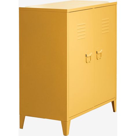 SKLUM Spind-Sideboard mit 2 Türen aus Stahl Pohpli Gelb Albero                                   (1/5)