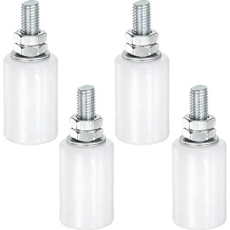 Roulette Portail Coulissant 4 pcs, Guide Portail Coulissant, Galet Porte Coulissante Nylon 30x40, Kit Portail Coulissant sans Bruit pour Portail/Porte (1/5)