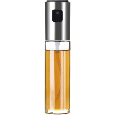 Vaporisateur d'huile de cuisson à brume fine, flacon pulvérisateur en verre vide, vaporisateur d'huile d'olive 100 ml (3,4 oz), flacon rechargeable, mini flacon de voyage portable, ensemble de vaporis (1/5)