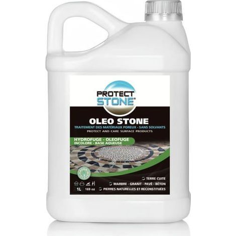 Idrofugo Travertino & Terrazza - Impermeabilizzante Oleofugo Pietra Naturale, Protezione in Calcestruzzo a Lunga Durata Int/Est 1L (20m²) (1/5)