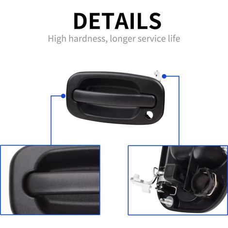 15298924+ 15034985 +15034986 Front door handles and lock cylinders are compatible with 2001-2006 Chevrolet models. (1/4)