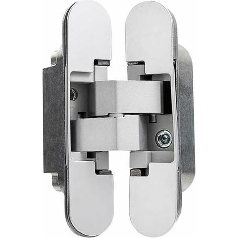 Charnière Invisible pour Portes Lourdes - Lot de 2 (Charge 40 kg, Ouverture 180º) (1/5)