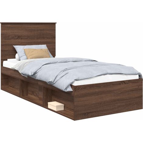 Maison Exclusive - Estructura de cama con cabecera Roble Marrón 9 (1/5)