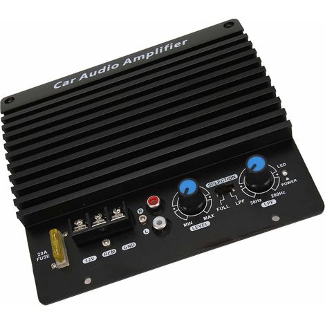 Carte d'amplificateur de voiture 12V haute puissance en alliage d'aluminium pour subwoofer de véhicule (1/4)