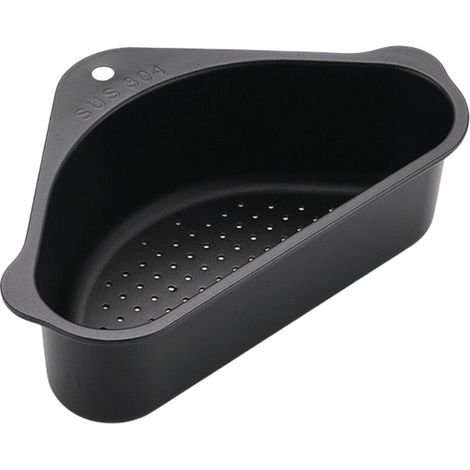 Étagère d'angle multifonctionnelle pour évier avec ventouse, porte-éponge et bac, organisateur de rangement de cuisine-AquaForge (1/5)