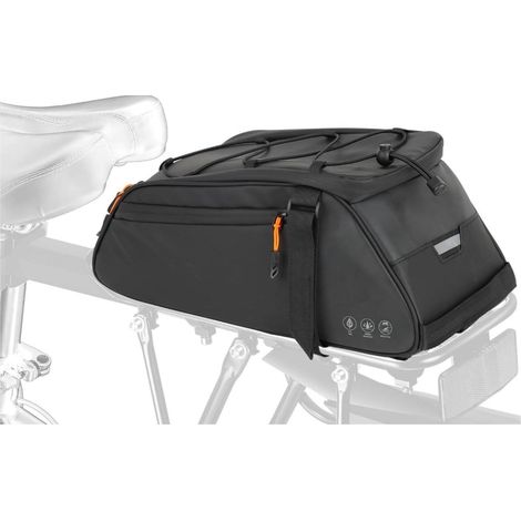 Fahrradtasche 4in1 10L Wasserdicht Reflektierend Schwarz (1/5)